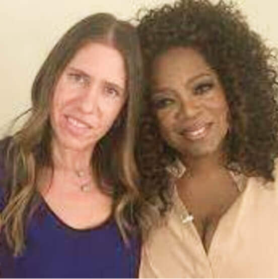 Marianne Schnall with Oprah Winfrey